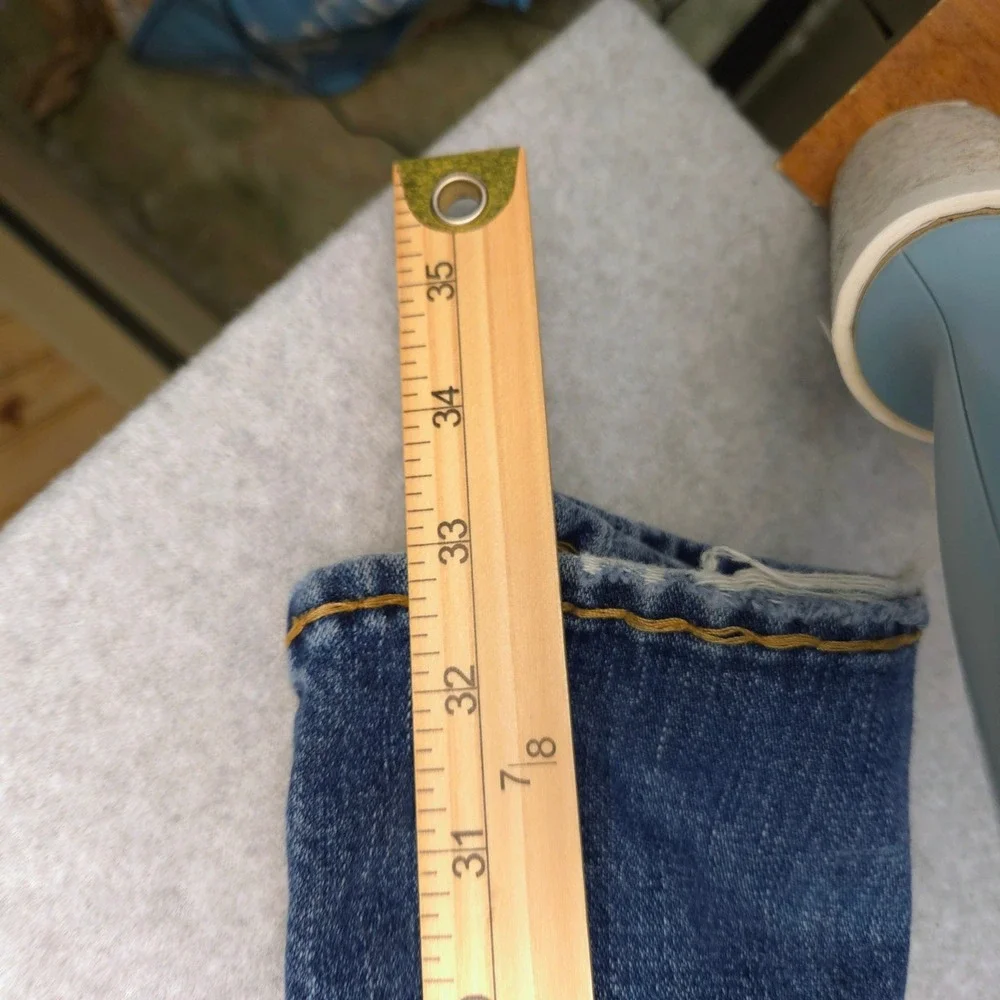 True Religion Billy Super T Mens Blue Jeans Straight Leg 42 Made in USA 24-856BW